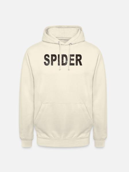 Spider word with graphic - Unisex Hoodie - vanilla