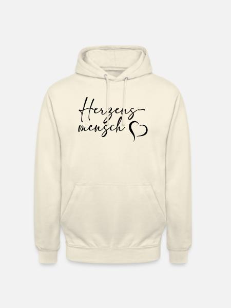 Herzensmensch by csDesign - Unisex Hoodie - Vanille-Milchshake