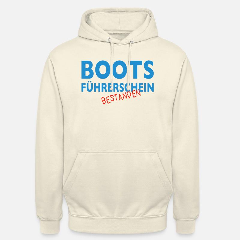 Boot Motorboot Bootsführerschein bestanden - Unisex Hoodie - Vanille-Milchshake