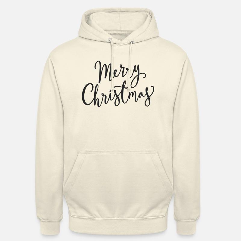 merry christmas - Sweat-shirt à capuche unisexe - vanille