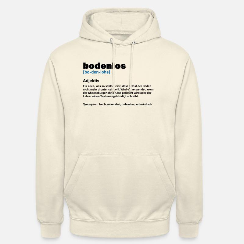 Bottomless – When it's really too much - Unisex Hoodie - vanilla