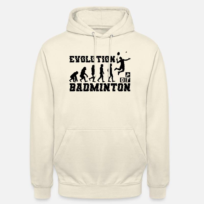 Badminton Evolution Silhouette - Sweat-shirt à capuche unisexe - vanille