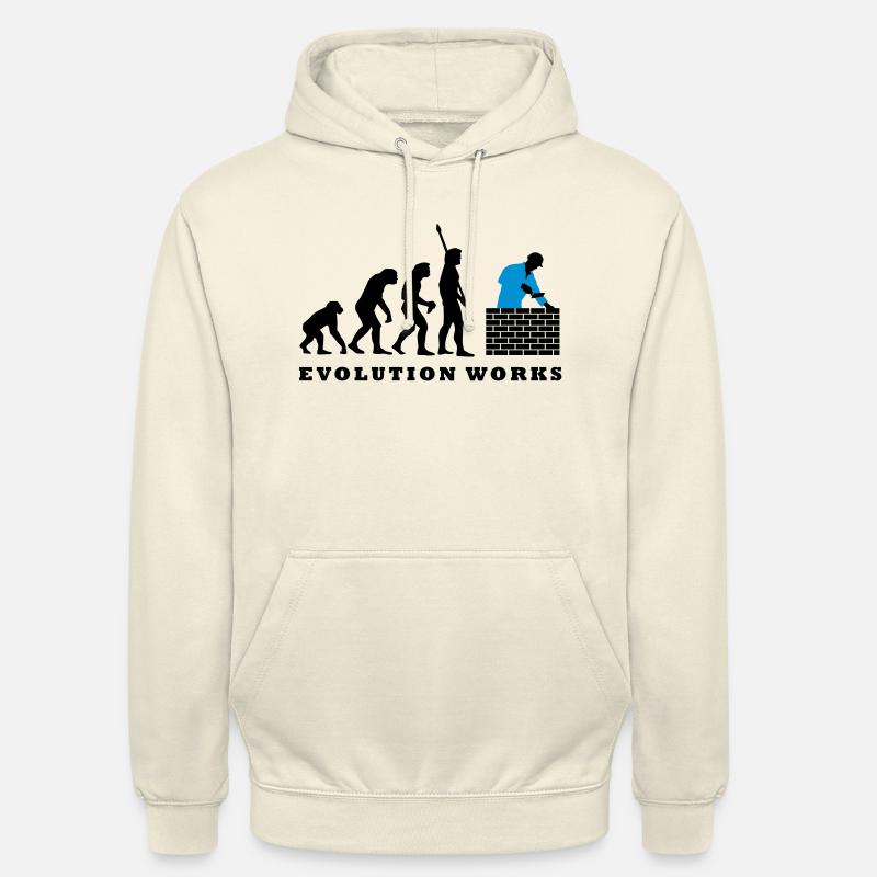 evolution_maurer_b_2c - Sweat-shirt à capuche unisexe - vanille