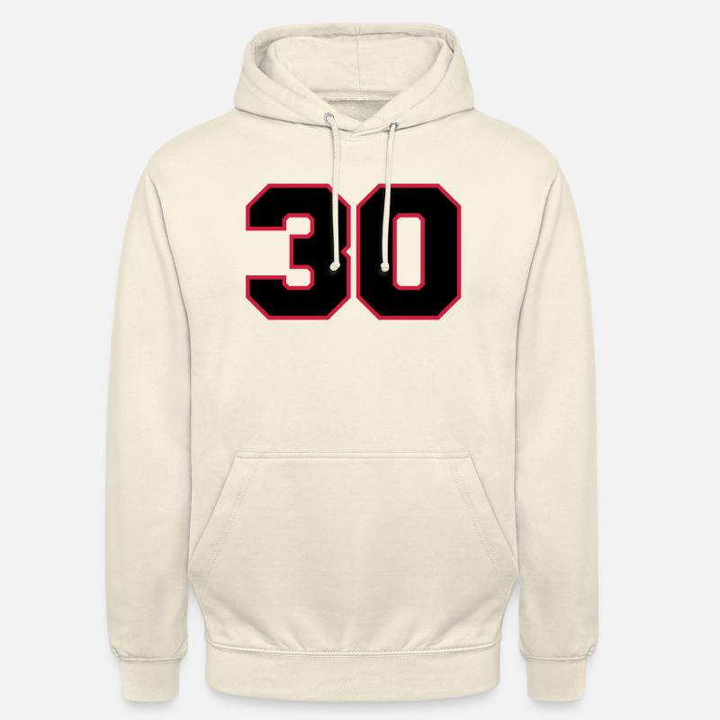 Number30 - Sweat-shirt à capuche unisexe - vanille
