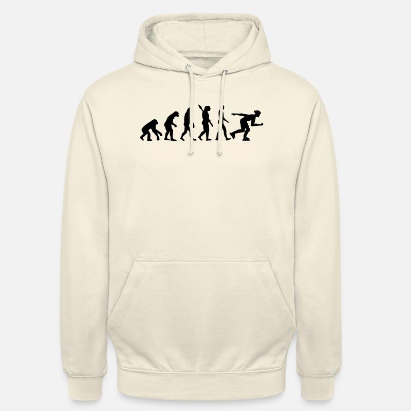Évolution inline skating - Sweat-shirt à capuche unisexe - vanille