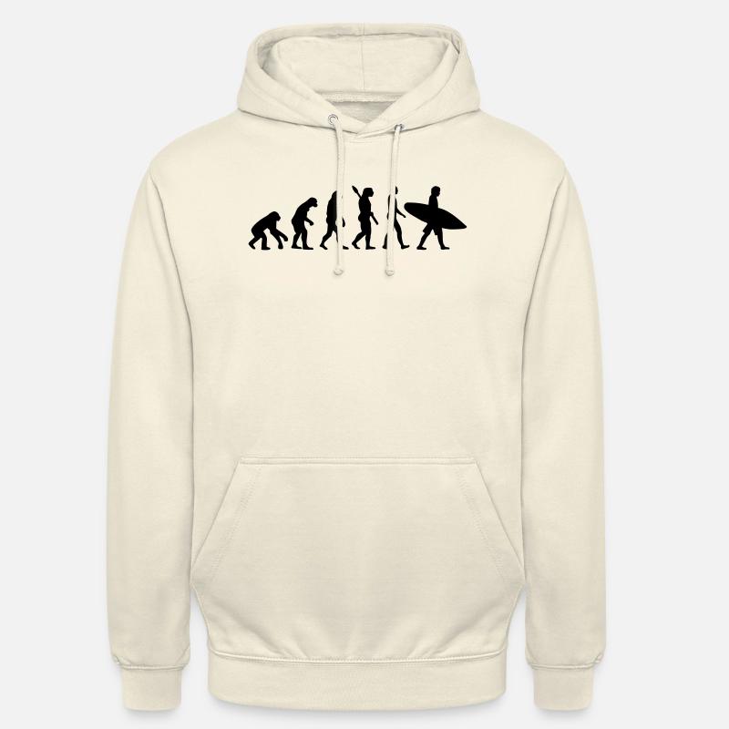 Evolution surfing - Unisex Hoodie - vanilla