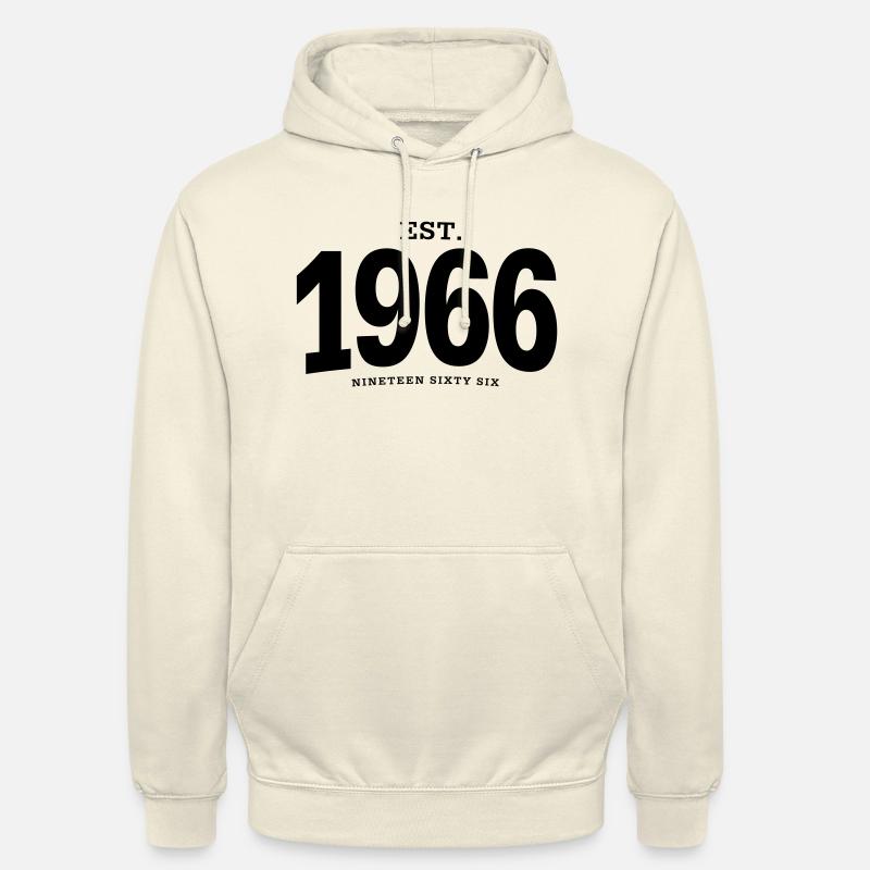 HNE. 1966 Nineteen Sixty Six - Sweat-shirt à capuche unisexe - vanille