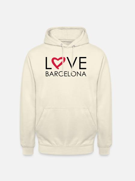 love barcelona - Unisex Hoodie - vanilla