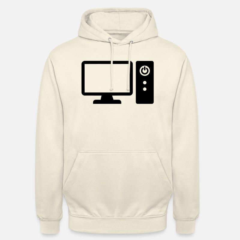 Ordinateur - Sweat-shirt à capuche unisexe - vanille