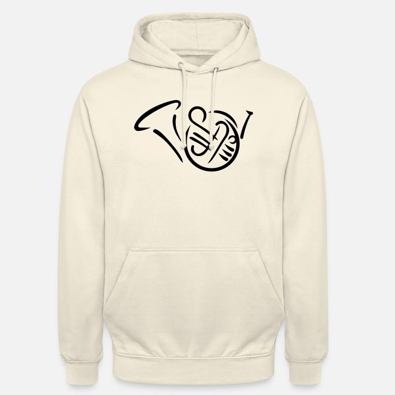 French horn - Unisex Hoodie - vanilla