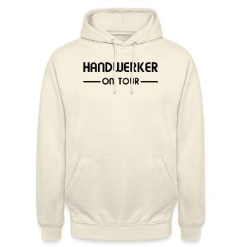 Handwerker on Tour - Unisex Hoodie - Vanille-Milchshake - Vorne - Alina (178cm) & Michal (187cm)