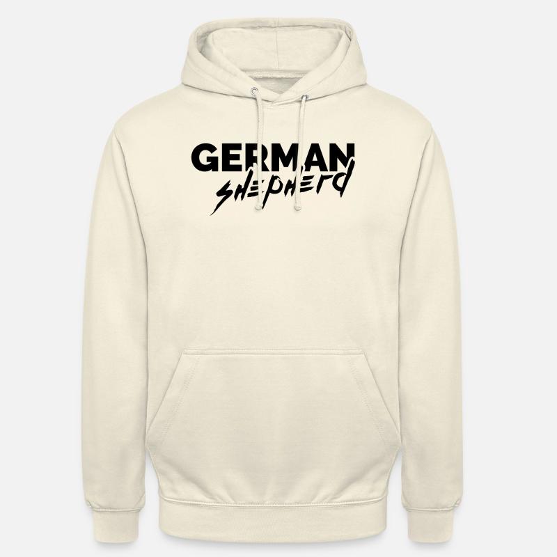 deutscher schäferhund - german shepherd - Sweat-shirt à capuche unisexe - vanille