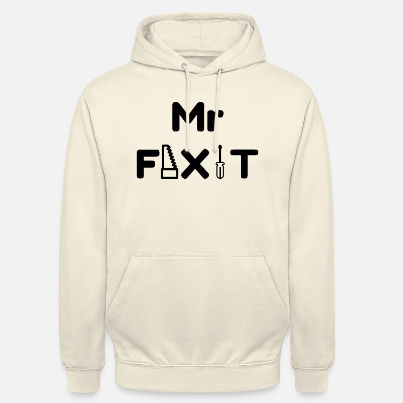 Outil / Réparer / Bricolage / Bricoleur - Sweat-shirt à capuche unisexe - vanille