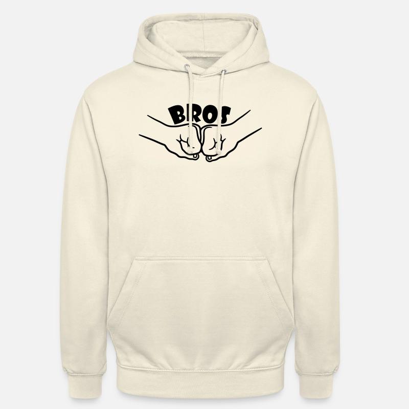 2 Bros Équipe - Sweat-shirt à capuche unisexe - vanille