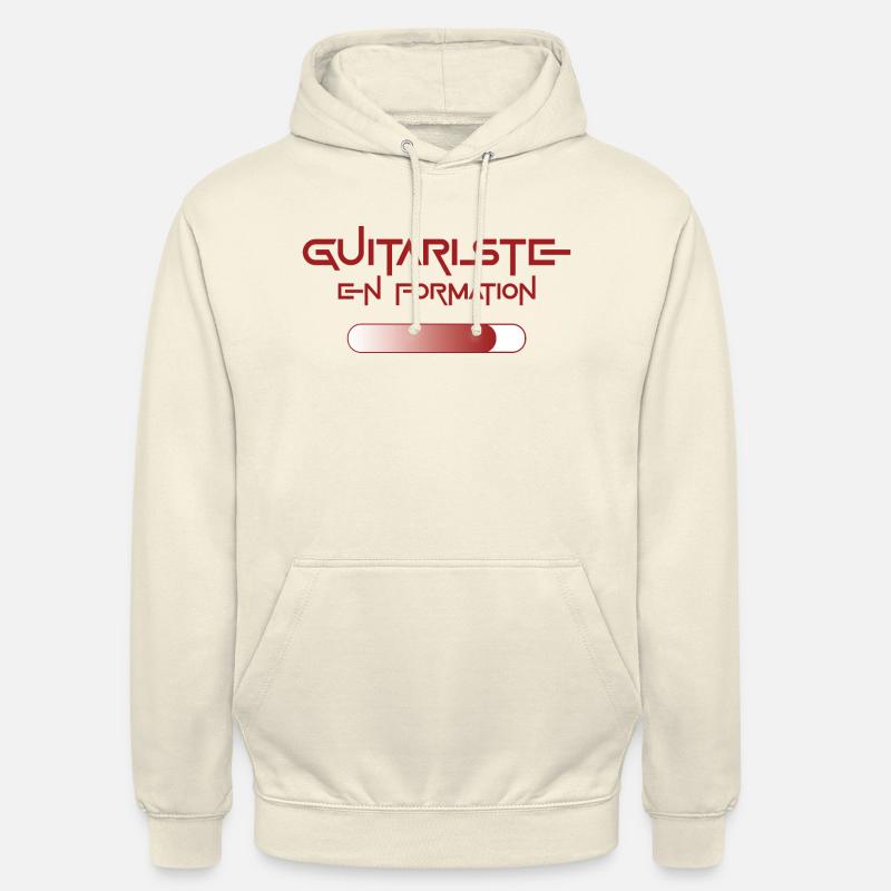 Guitariste en formation - Sweat-shirt à capuche unisexe - vanille