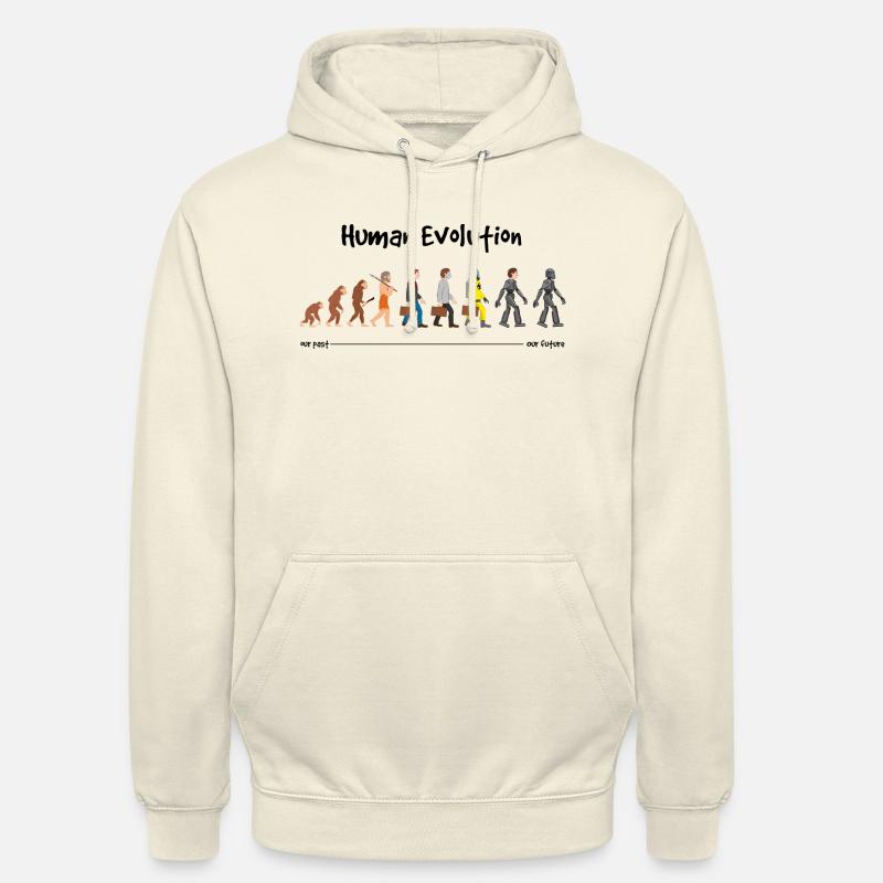 Evolution a robotic future - Unisex Hoodie - vanilla