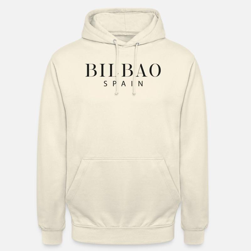 Bilbao - Espagne - Sweat-shirt à capuche unisexe - vanille