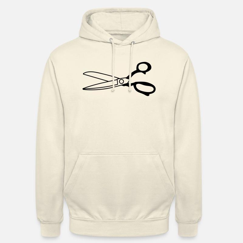 ciseaux - Sweat-shirt à capuche unisexe - vanille