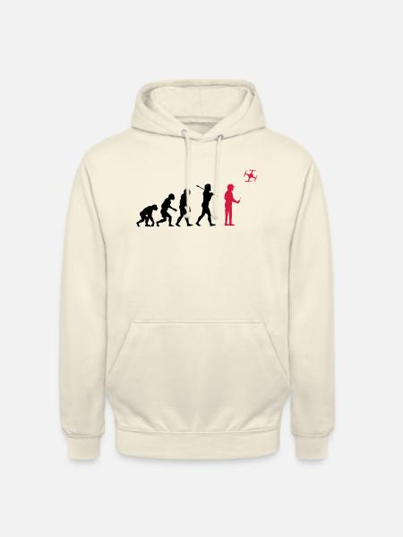The drone evolution - Unisex Hoodie - Vanille-Milchshake
