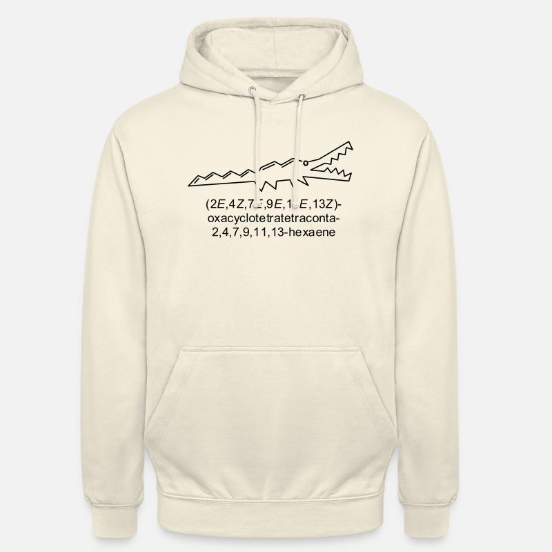 Crocene - chimie - crocodile - Sweat-shirt à capuche unisexe - vanille