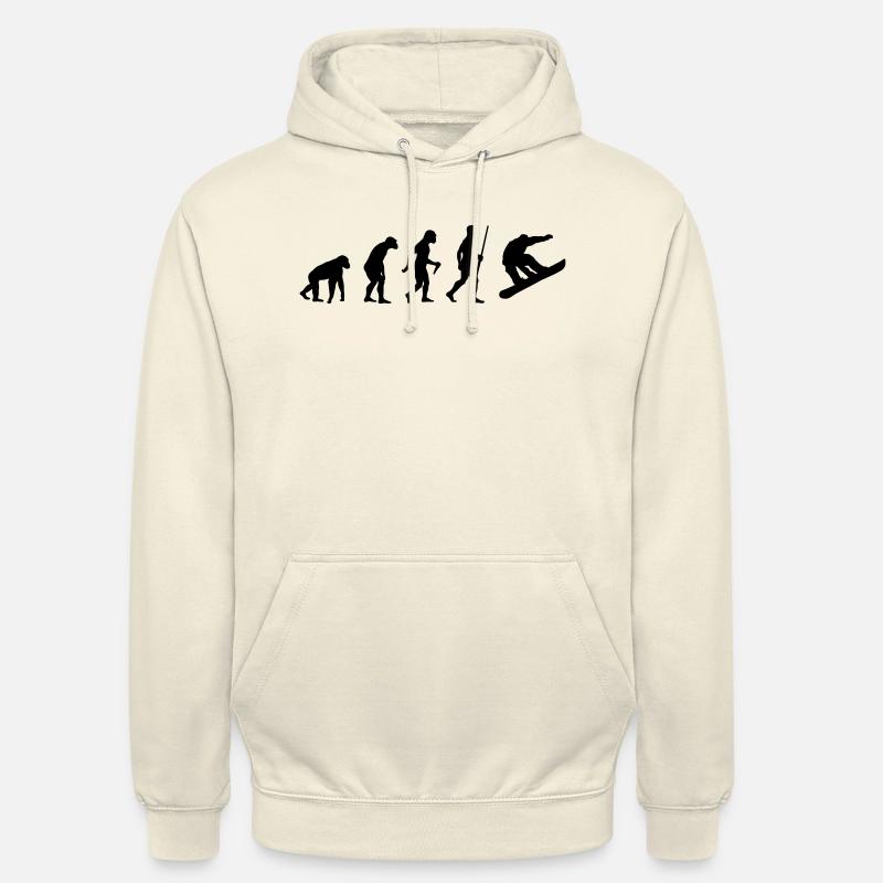 Snowboard Evolution - Unisex Hoodie - Vanille-Milchshake