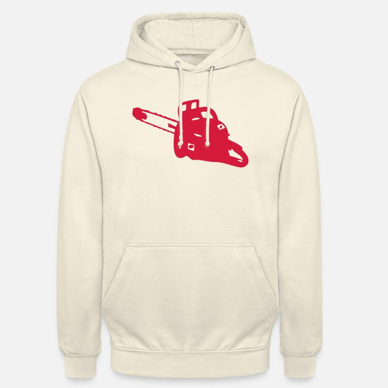 tronconneuse2 - Sweat-shirt à capuche unisexe - vanille
