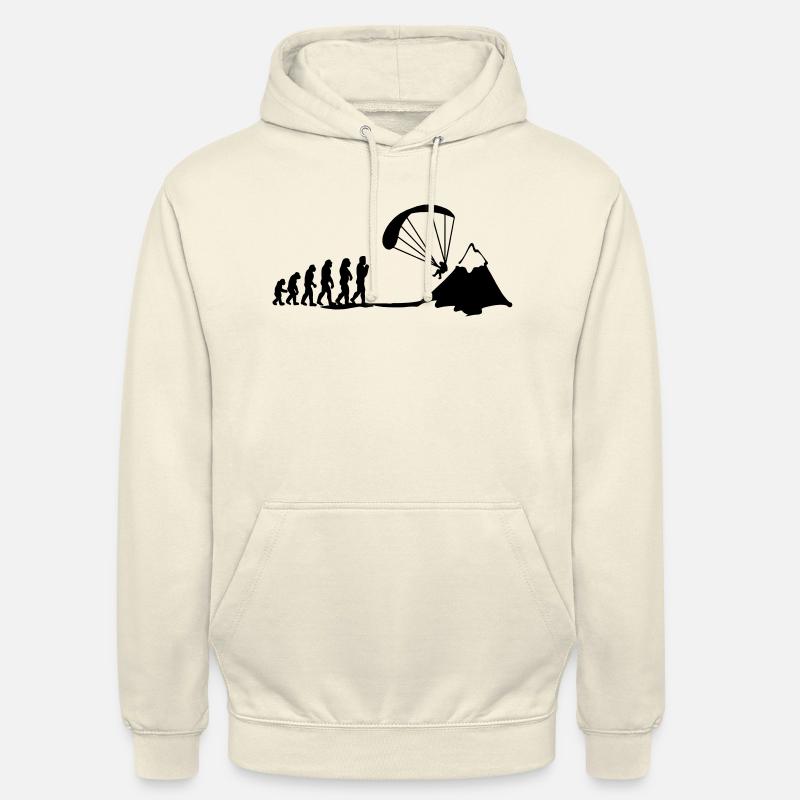 paragliding evolution - Unisex Hoodie - vanilla