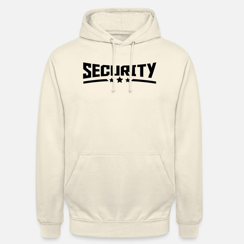 security_design_star_r1 - Sweat-shirt à capuche unisexe - vanille