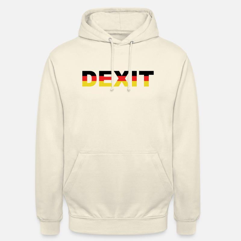 Deutschland Exit EU / Dexit / Brexit - Unisex Hoodie - Vanille-Milchshake