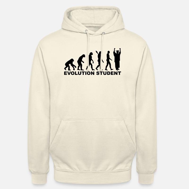 Evolution Student - Sweat-shirt à capuche unisexe - vanille