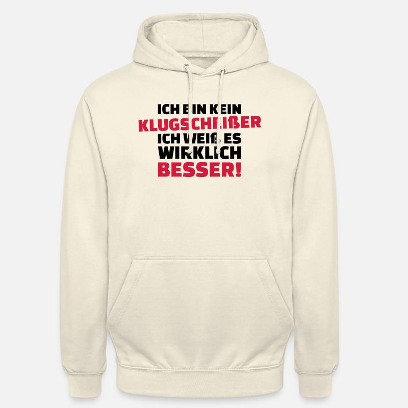 Klugscheißer - Unisex Hoodie - Vanille-Milchshake