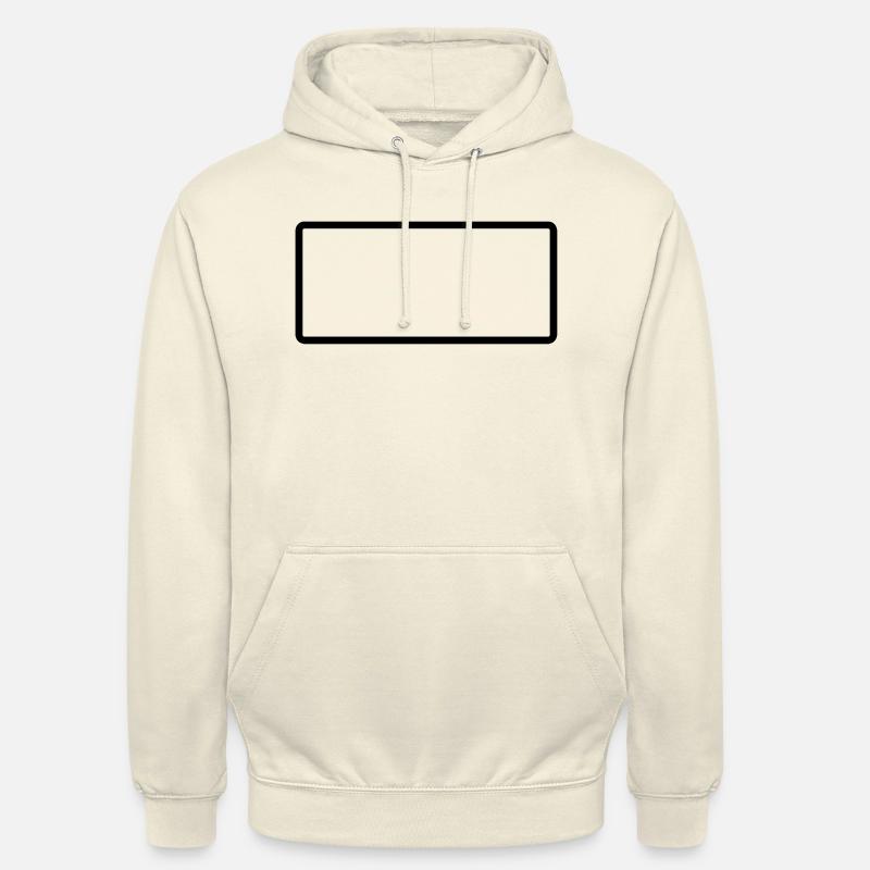 Rectangle - Rechteck - Form - Customize it ! - Unisex Hoodie - vanilla