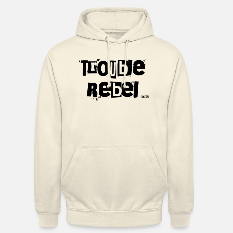 Logo rebelle de problème - Sweat-shirt à capuche unisexe - vanille