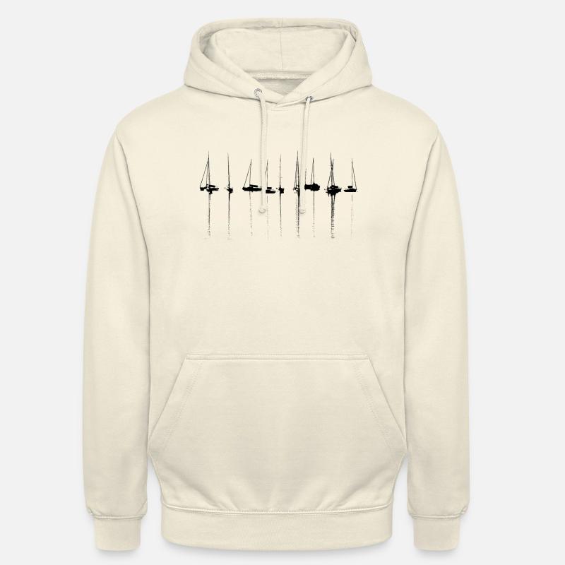 See Gardasee Boote Marina - Unisex Hoodie - Vanille-Milchshake