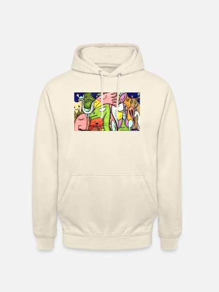 Griffonner - Sweat-shirt à capuche unisexe - vanille