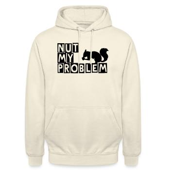 Not my problem - Unisex Hoodie - vanilla - Front - Alina (178cm) & Michal (187cm)