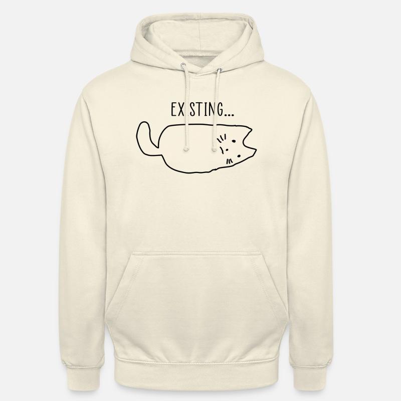 Chat Humour Existant - Sweat-shirt à capuche unisexe - vanille