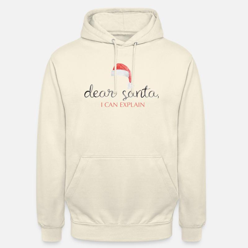 dear santa i can explain - Unisex Hoodie - Vanille-Milchshake