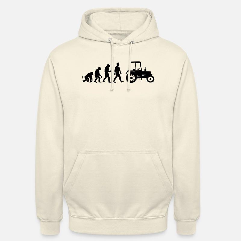 Tractor Evolution - Unisex Hoodie - vanilla
