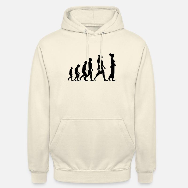 Évolution féministe - Sweat-shirt à capuche unisexe - vanille