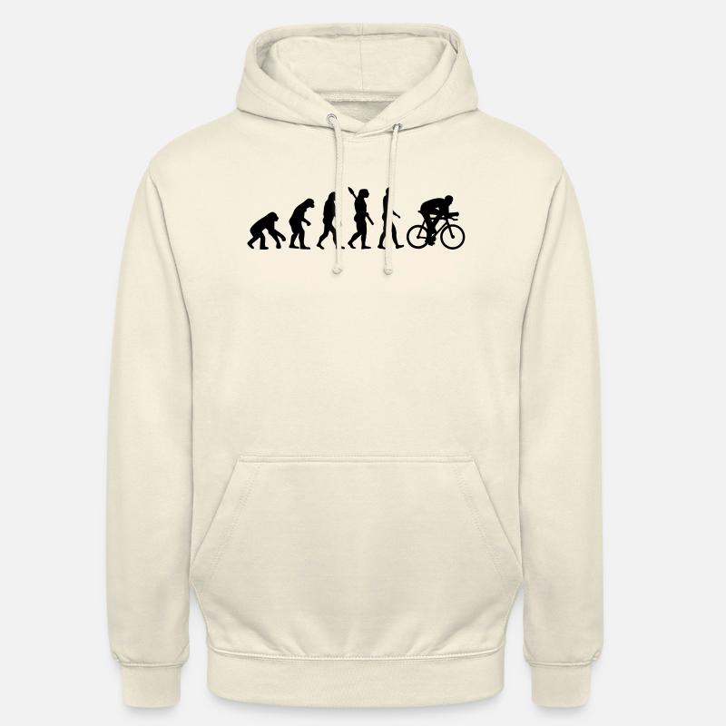 Évolution Bicyclette vélo - Sweat-shirt à capuche unisexe - vanille