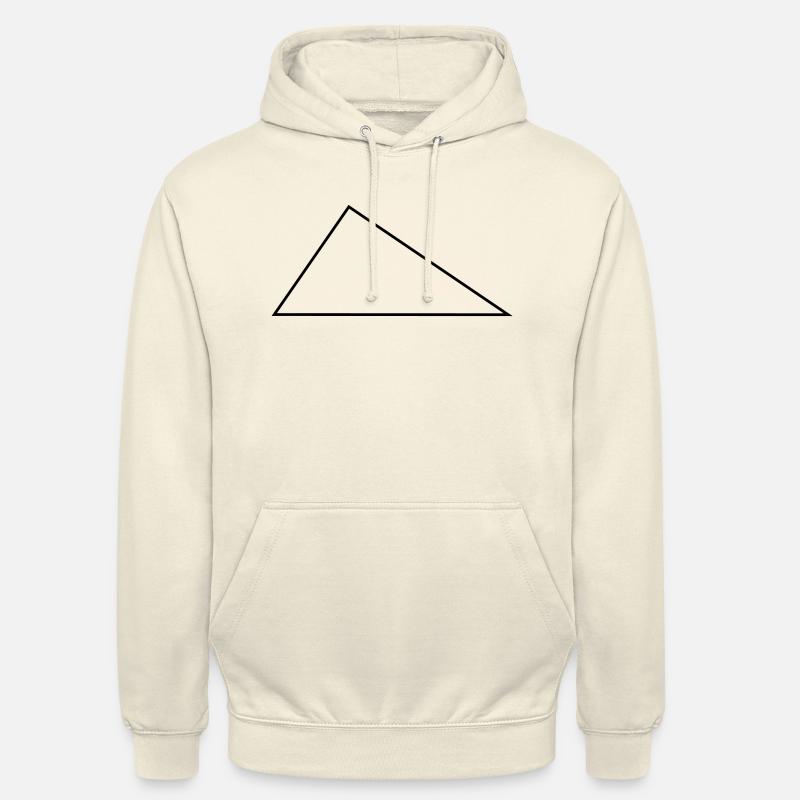 Droite Triangle / / / / frame triangles - Sweat-shirt à capuche unisexe - vanille
