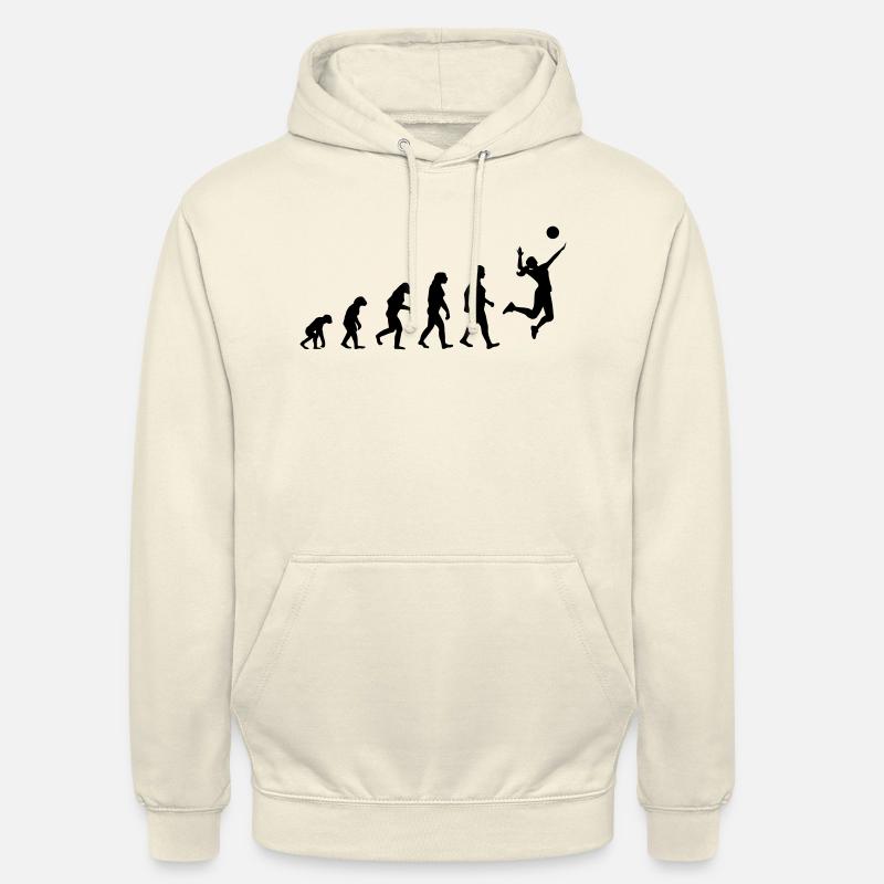 Volleyball Evolution Frau - Unisex Hoodie - Vanille-Milchshake