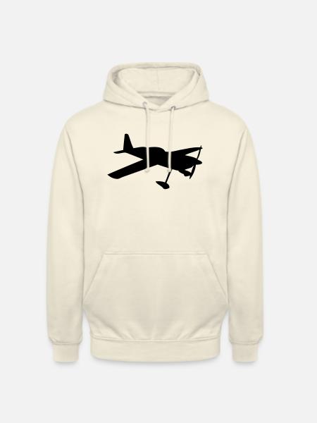 aircraft light aviation private plane - Unisex Hoodie - vanilla