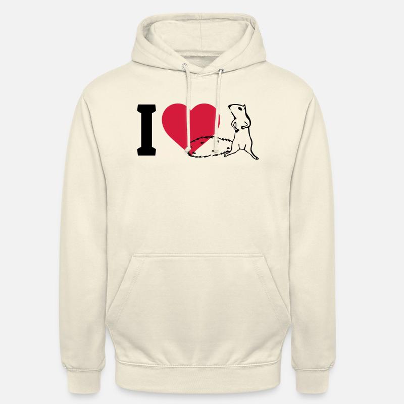 I love Eichhörnchen - Unisex Hoodie - Vanille-Milchshake