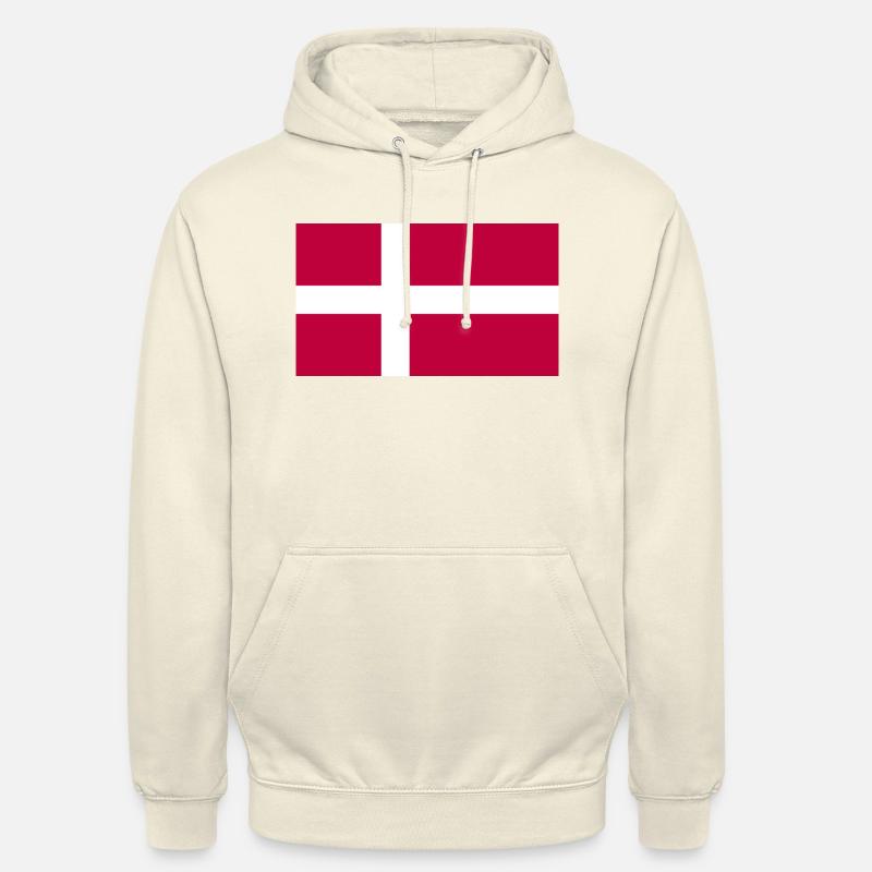 Denmark Flag Danish Flag Danmark Denmark - Hættetrøje unisex - vaniljemilkshake