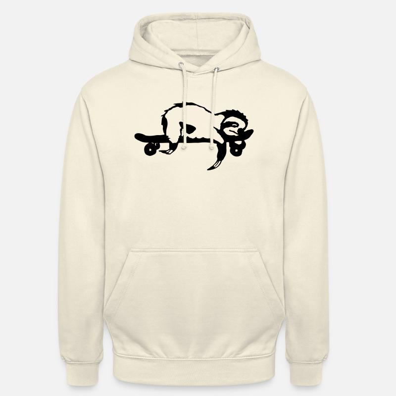 Idée cadeau Sloth Skateboard - Sweat-shirt à capuche unisexe - vanille
