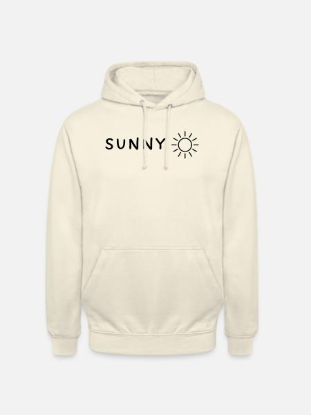 Sunny - Sonne - sonniges Sommer - Unisex Hoodie - Vanille-Milchshake