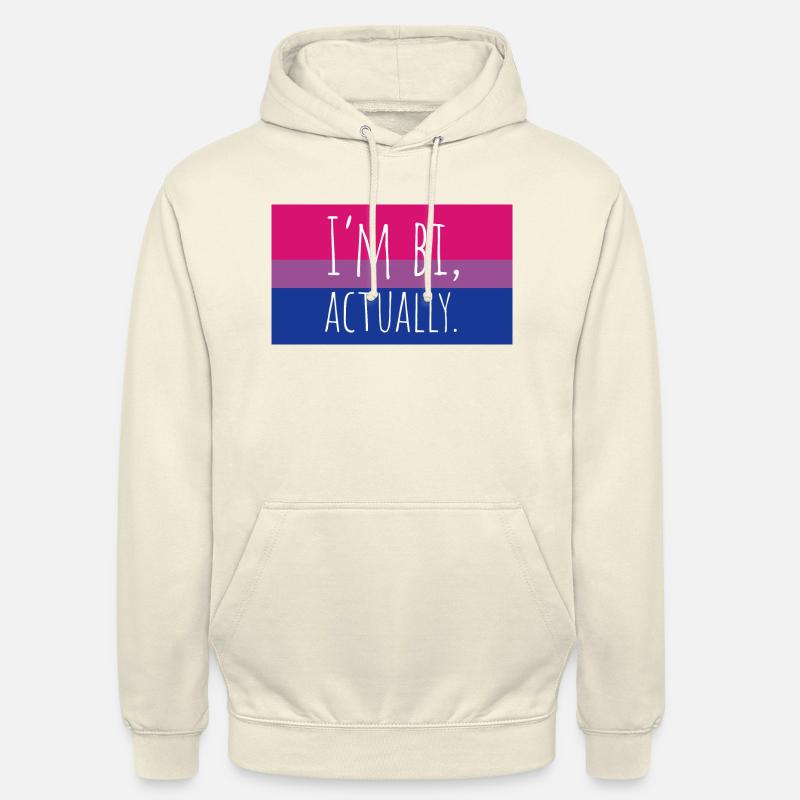 Ich bin eigentlich bi - Unisex Hoodie - Vanille-Milchshake