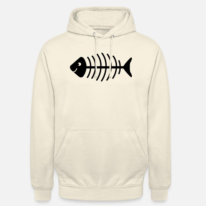 Fischgrete - Sweat-shirt à capuche unisexe - vanille